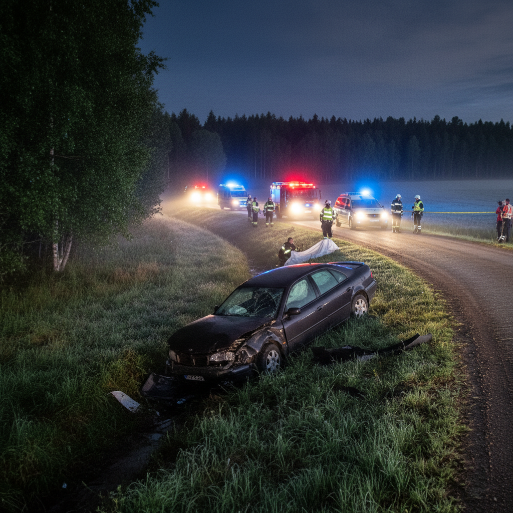 Alaikäinen poika kuoli liikenneonnettomuudessa Liperissä