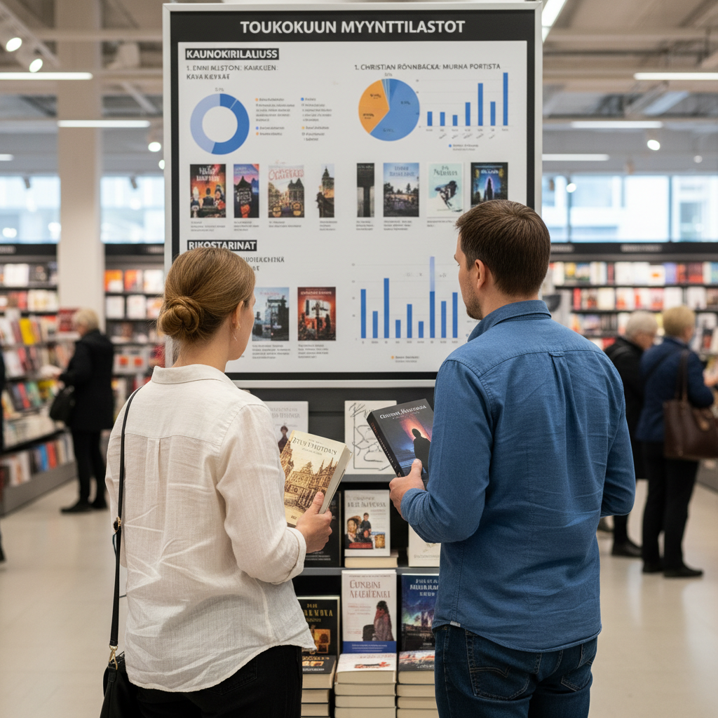 Enni Mustonen ja Christian Rönnbacka toukokuun myyntitilastojen kärjessä