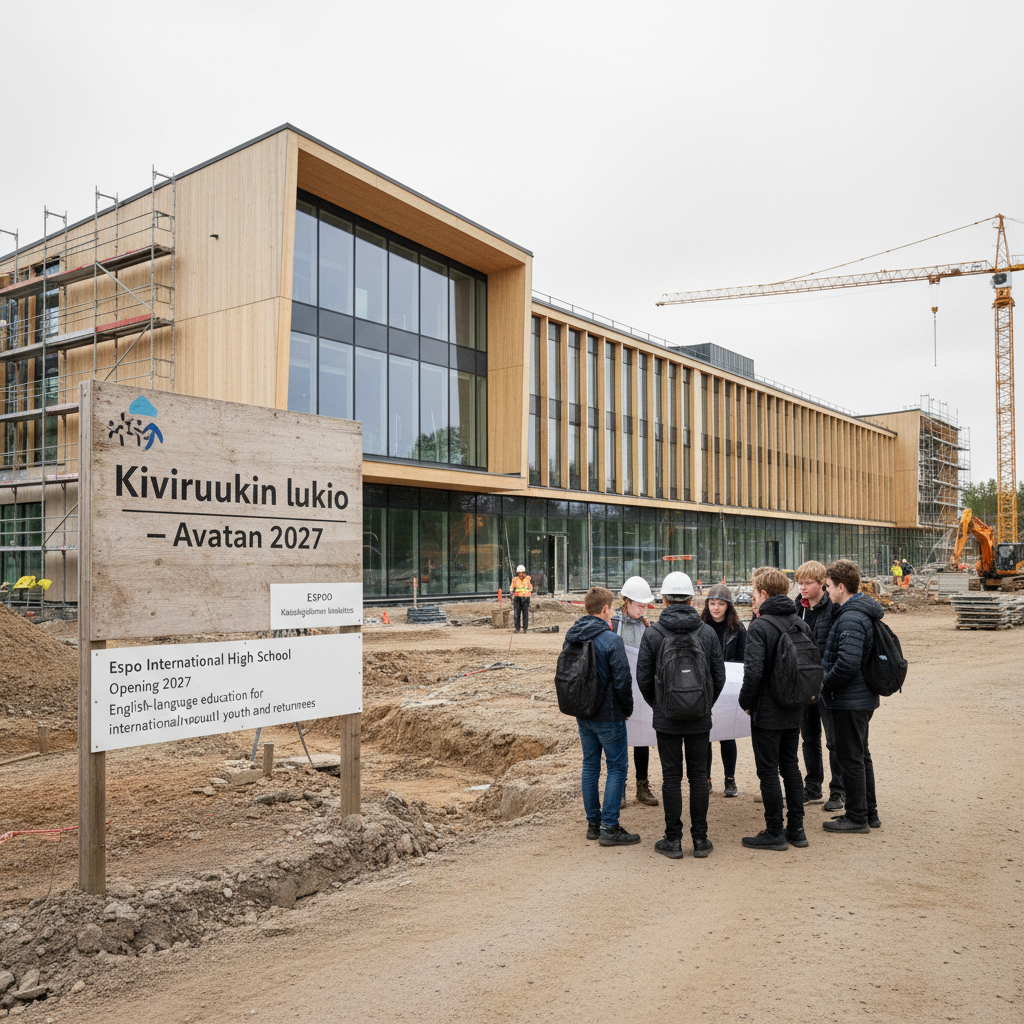 Espoo aloittaa englanninkielisen lukiokoulutuksen Kiviruukissa 2027