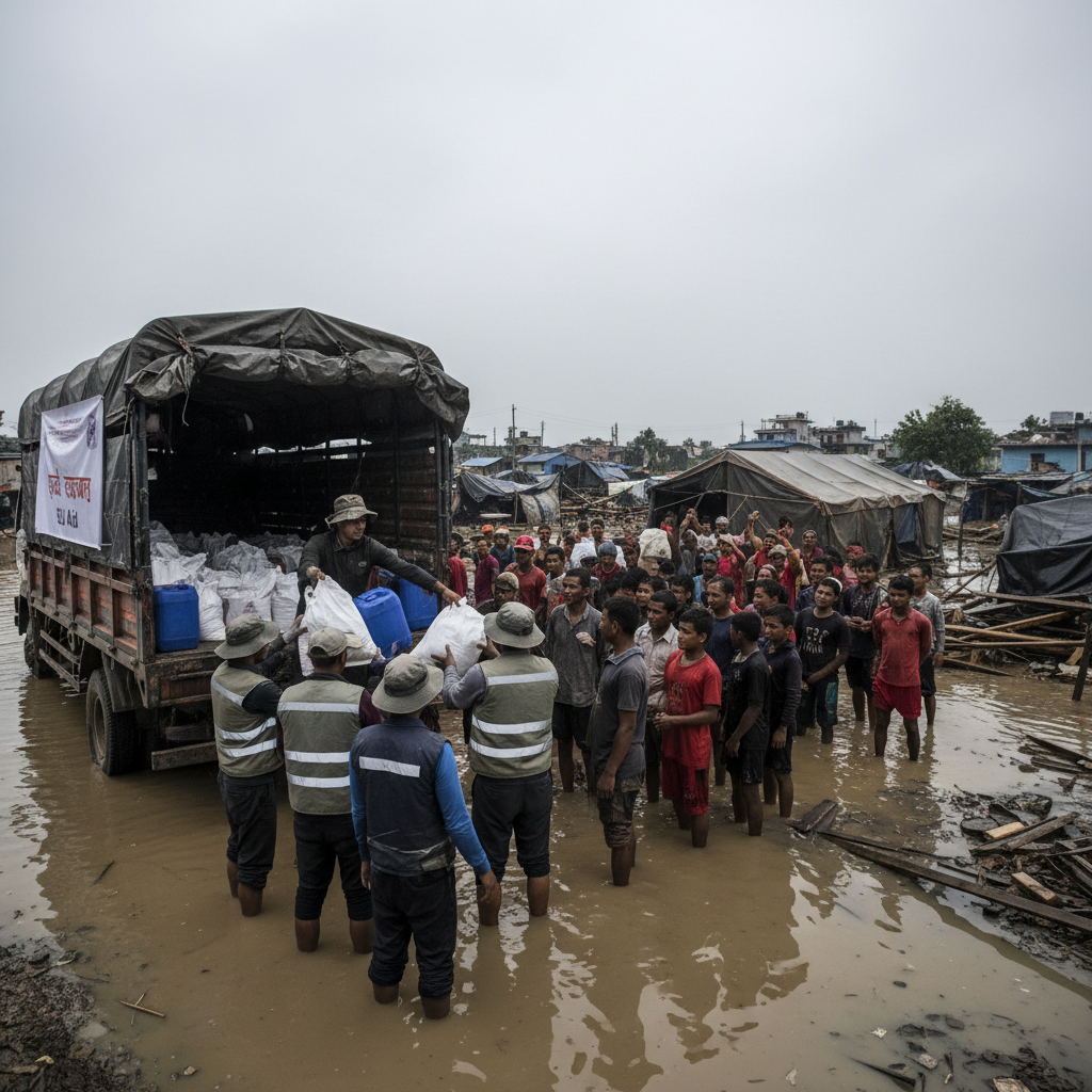EU lähettää lisäapua Nepalin tulvien uhreille