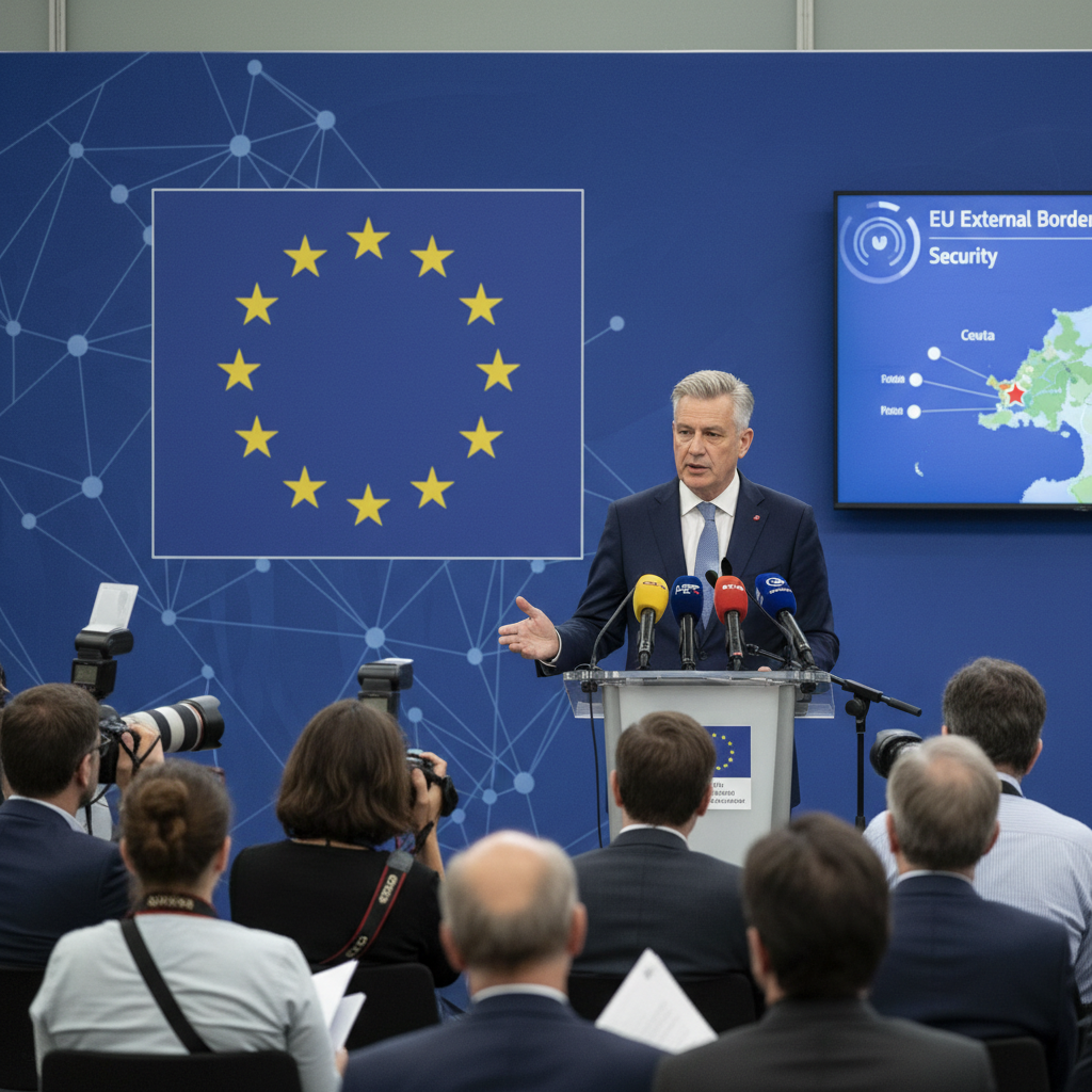 EU:n komissaari Brunner arvioi Ceutan rajatilannetta ja turvallisuutta