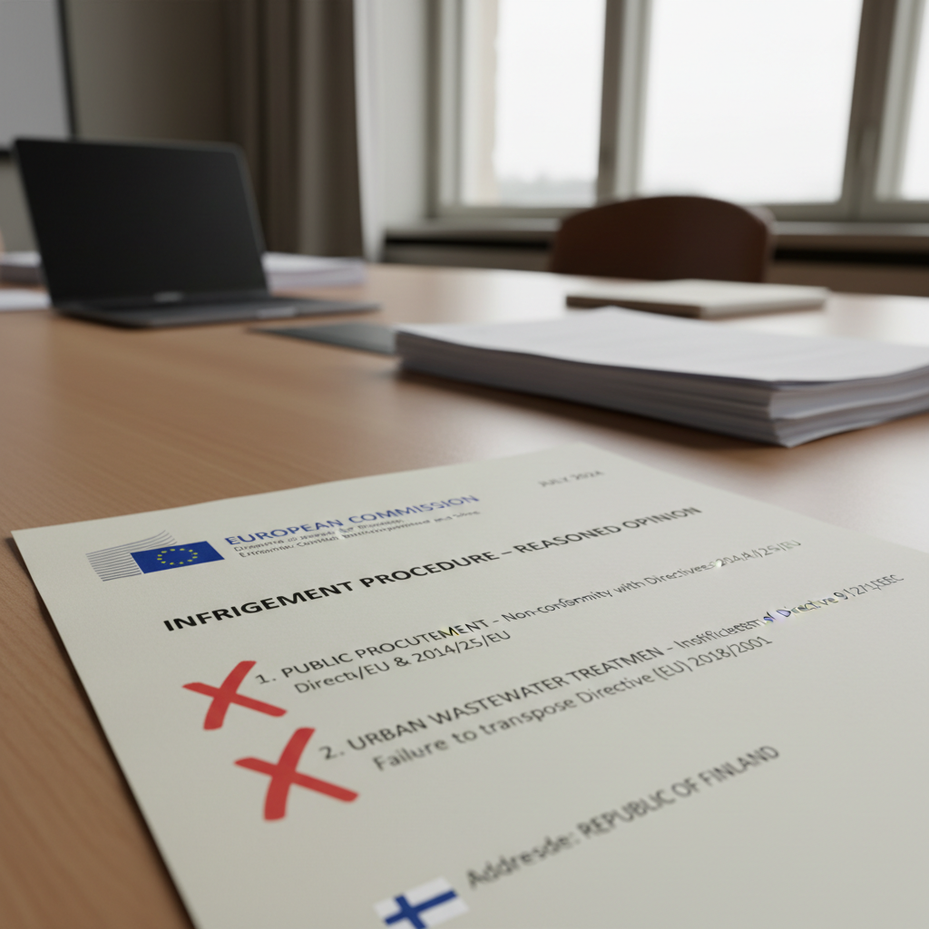 Euroopan komissio huomauttaa Suomea puutteista EU-lakien noudattamisessa