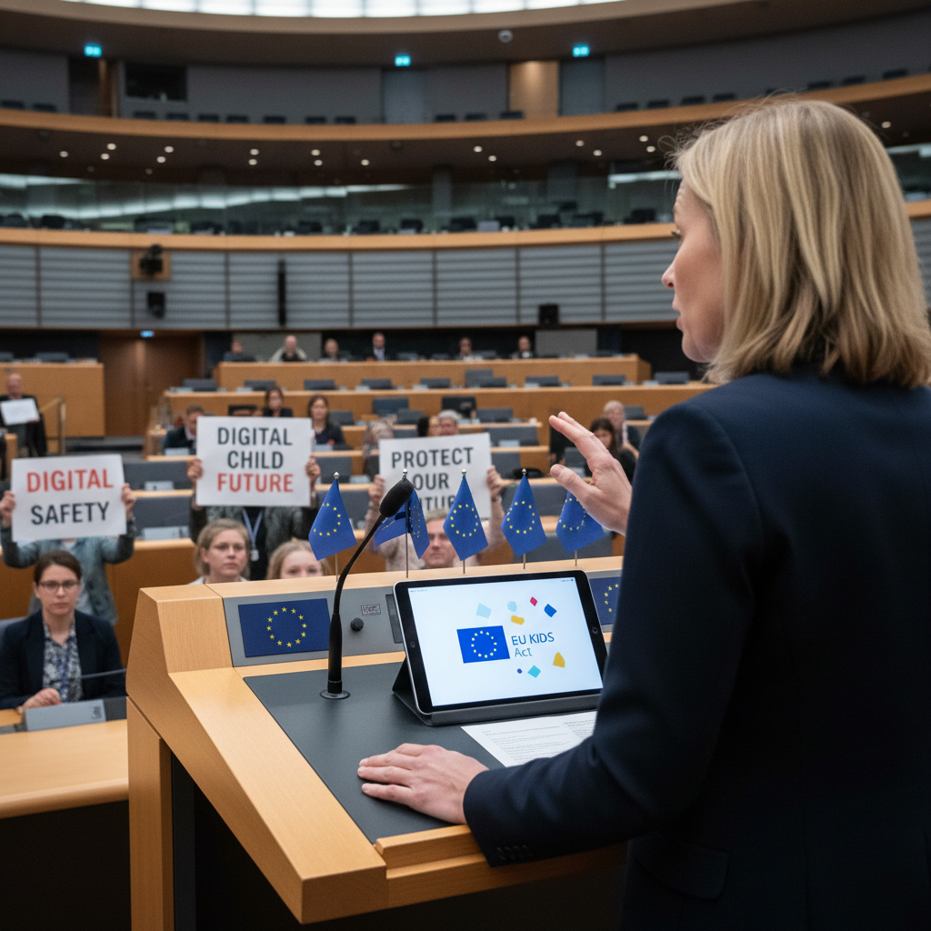 Euroopan komissio valmistelee lapsia suojaavaa digilainsäädäntöä
