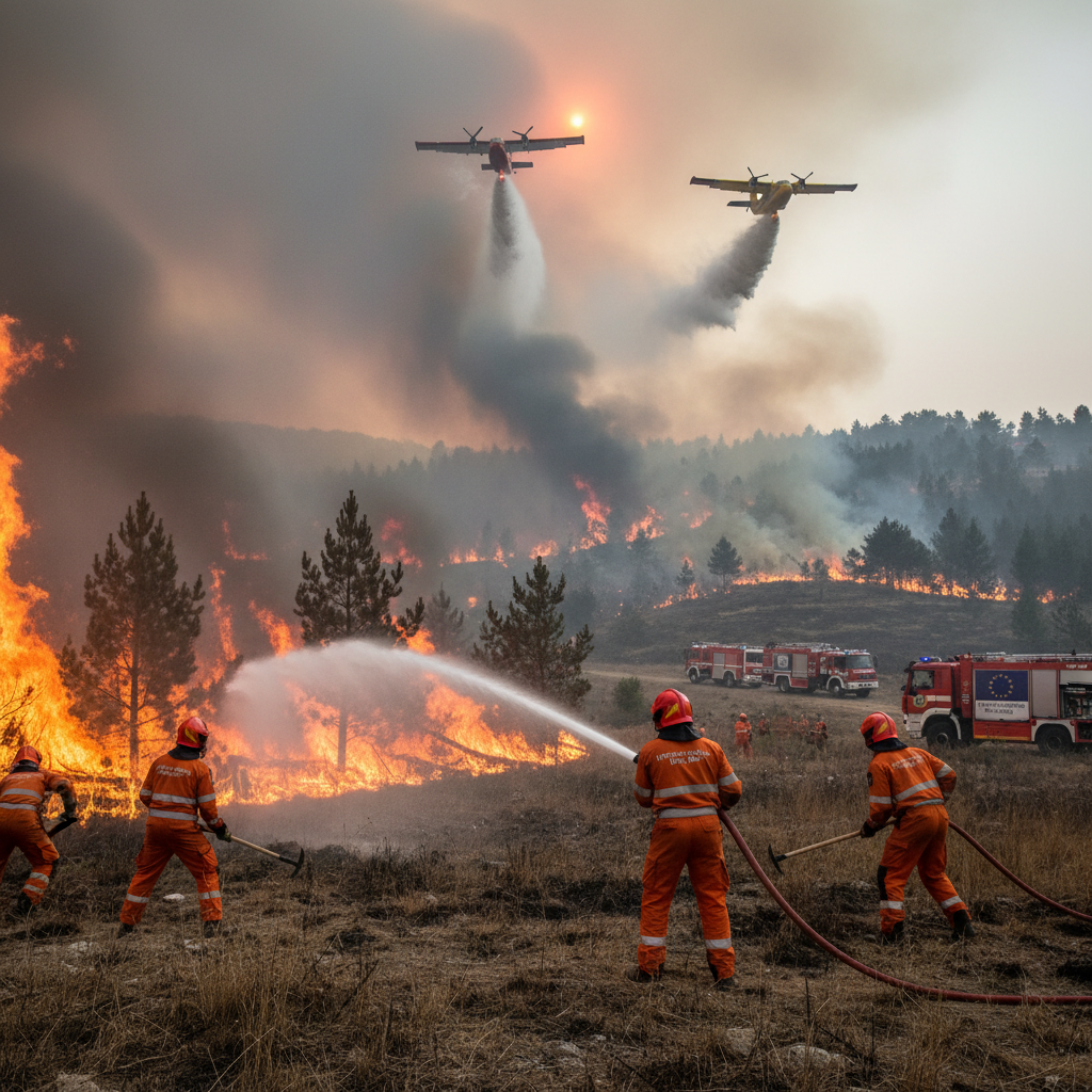 Euroopan metsäpalot ovat tuhonneet ennätysmäärän maata tänä vuonna