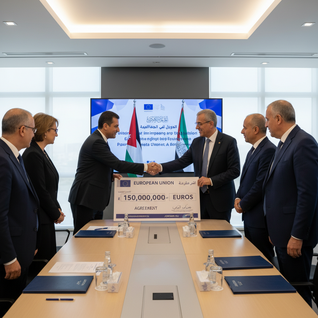 Euroopan unioni maksoi 150 miljoonaa euroa rahoitusapua Jordanialle
