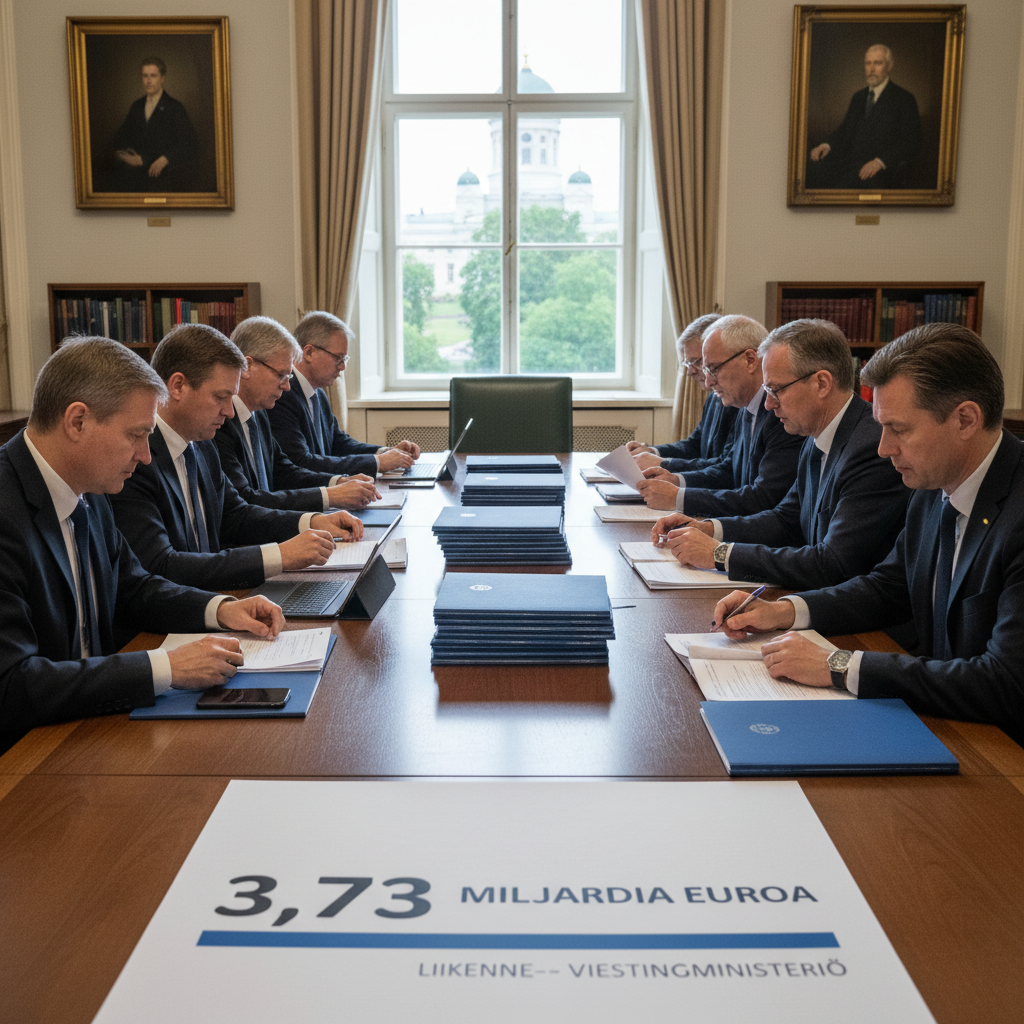 Hallitus esittää liikenne- ja viestintäministeriölle 3,73 miljardia euroa