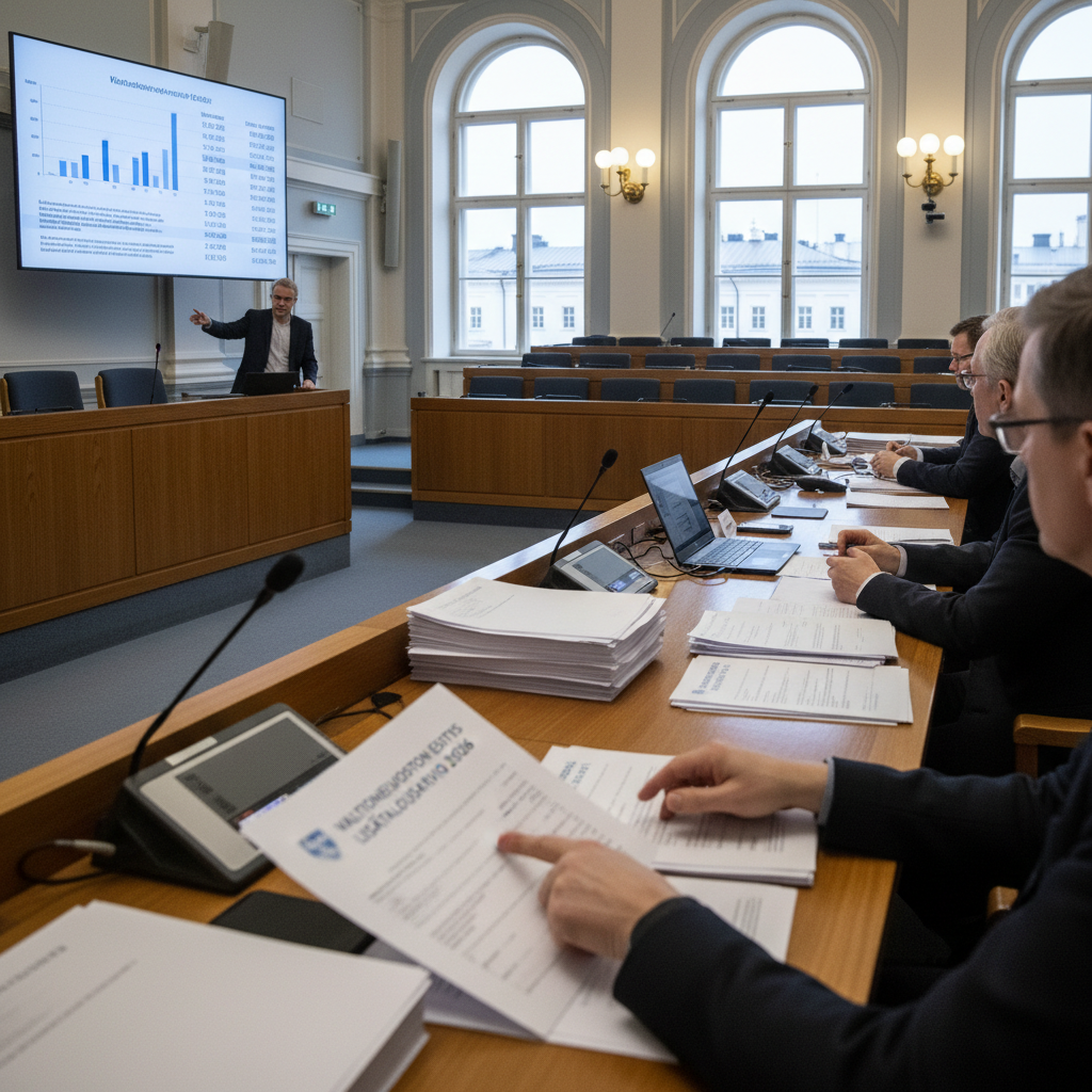 Hallitus esittää muutoksia vuoden 2026 talousarvioon