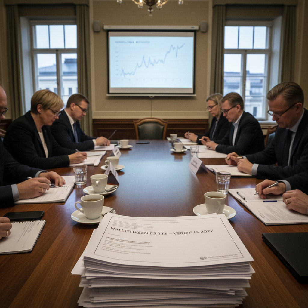Hallitus esittää muutoksia vuoden 2027 verotukseen