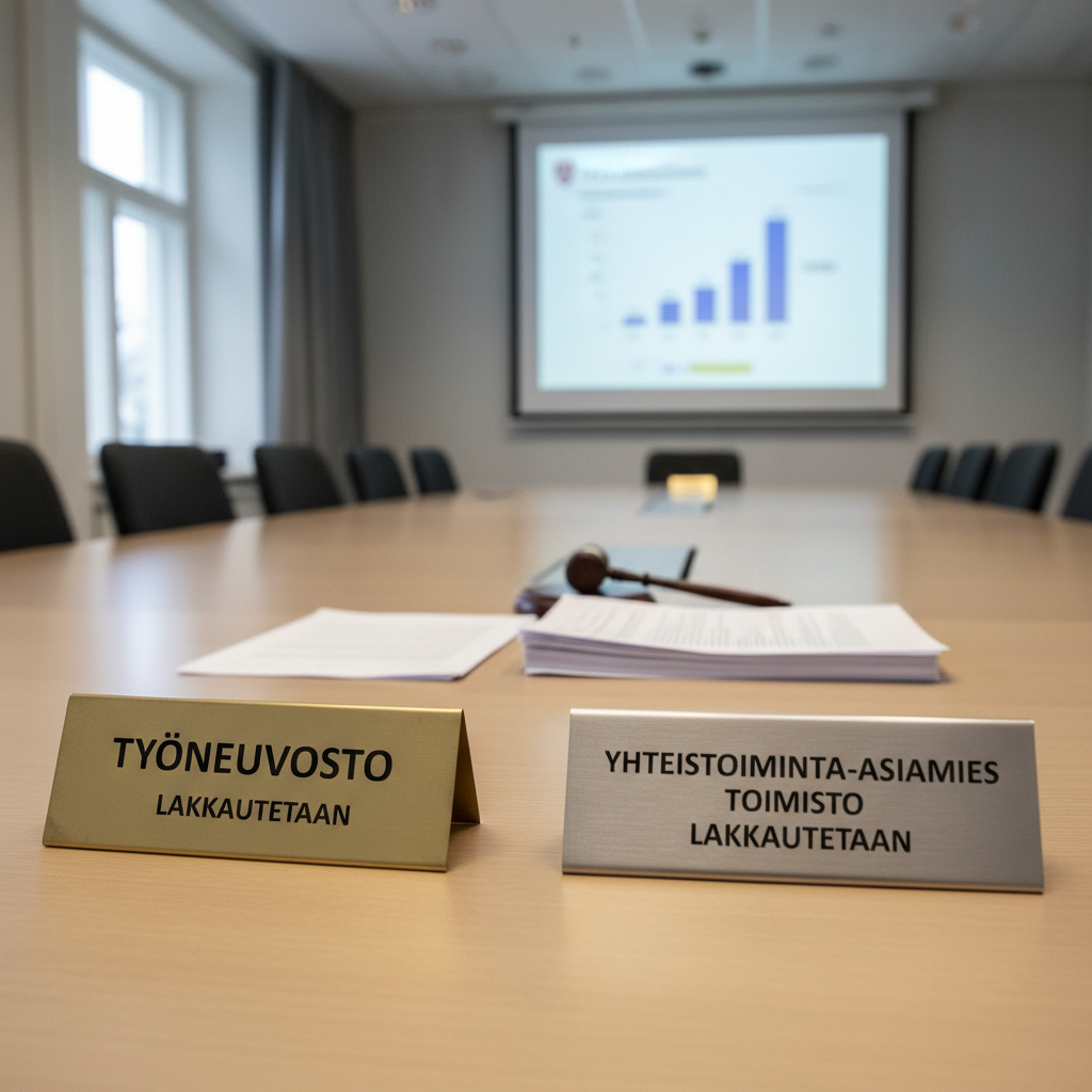 Hallitus esittää työneuvoston ja yhteistoiminta-asiamiehen lakkauttamista