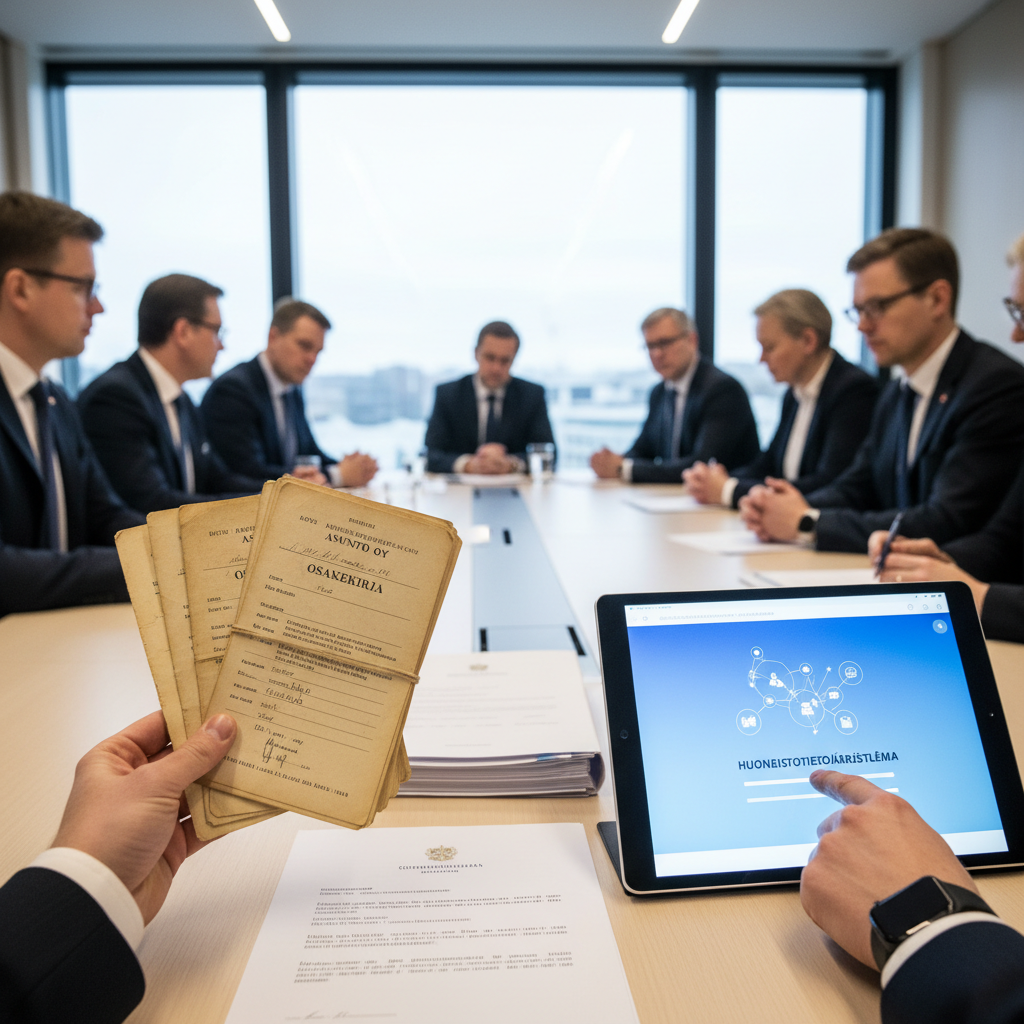Hallitus haluaa nopeuttaa taloyhtiöiden osakekirjojen sähköistämistä