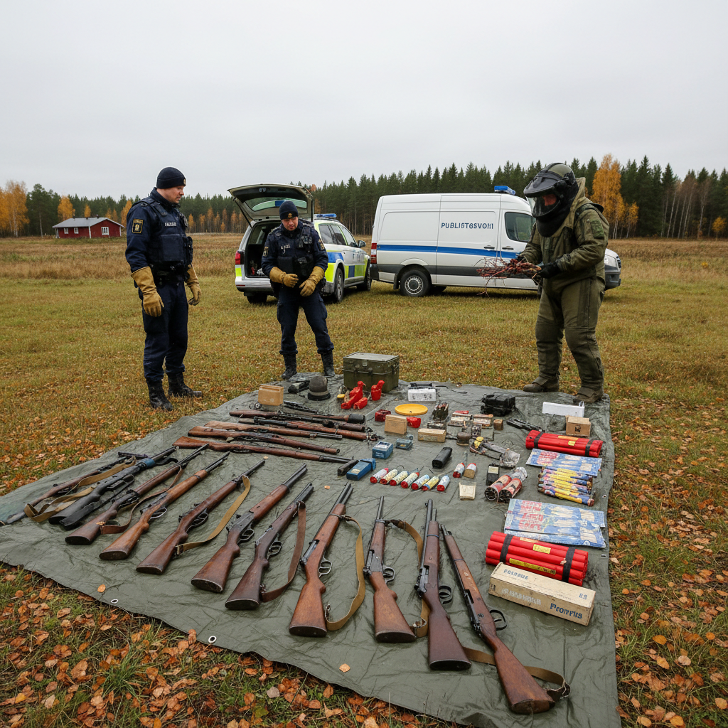 Hämeen poliisi kerää luvattomia aseita ja räjähteitä lokakuussa
