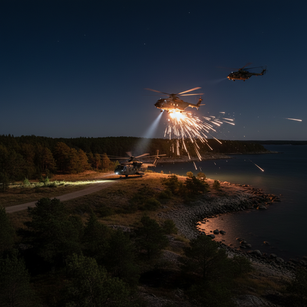 Helikopteripataljoona aloittaa syksyn pimeälentoharjoitukset