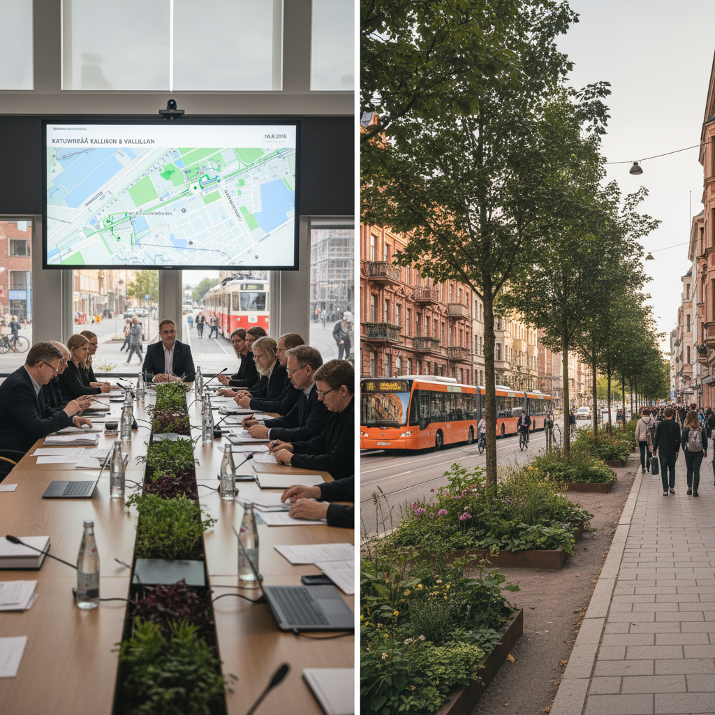 Helsinki lisää katuvihreää Kallion ja Vallilan alueilla