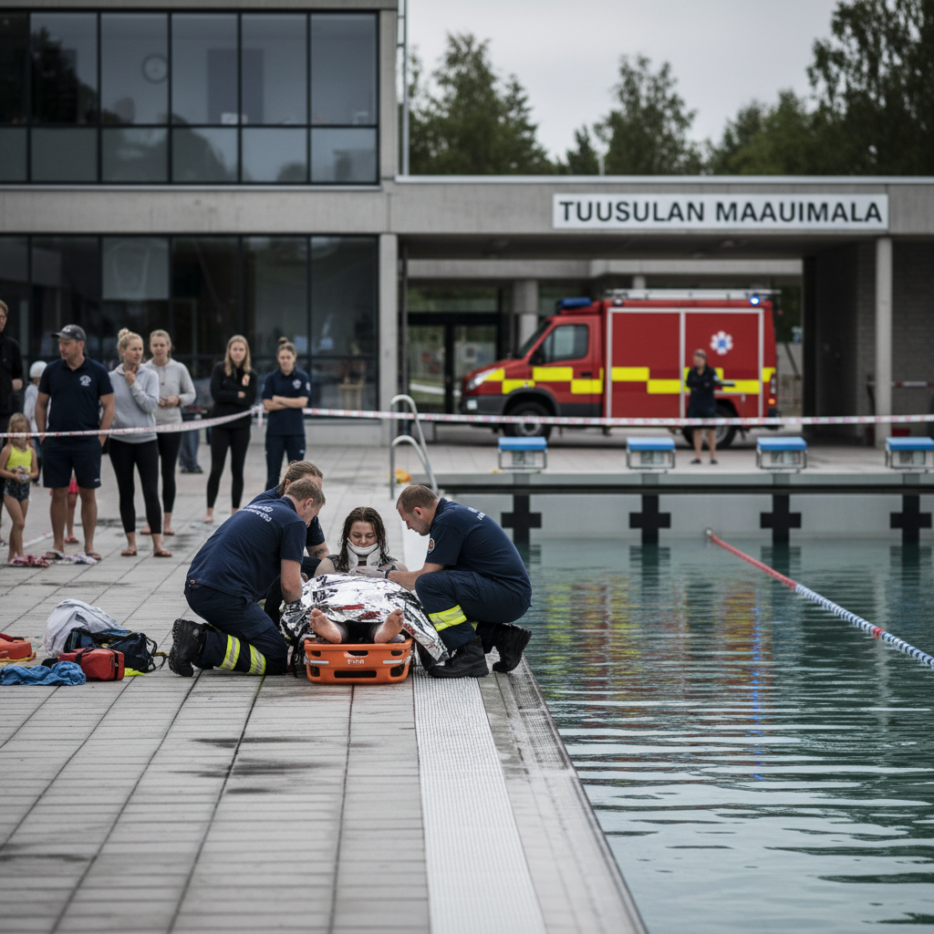 Ihminen joutui veden alle Tuusulan maauimalassa