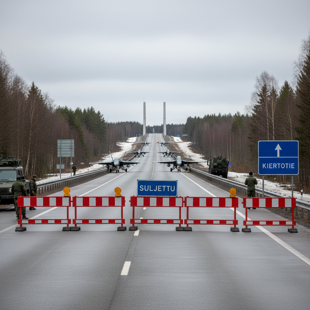 Ilmavoimien harjoitus sulkee valtatie 9:n Kuopiossa marraskuussa 2026