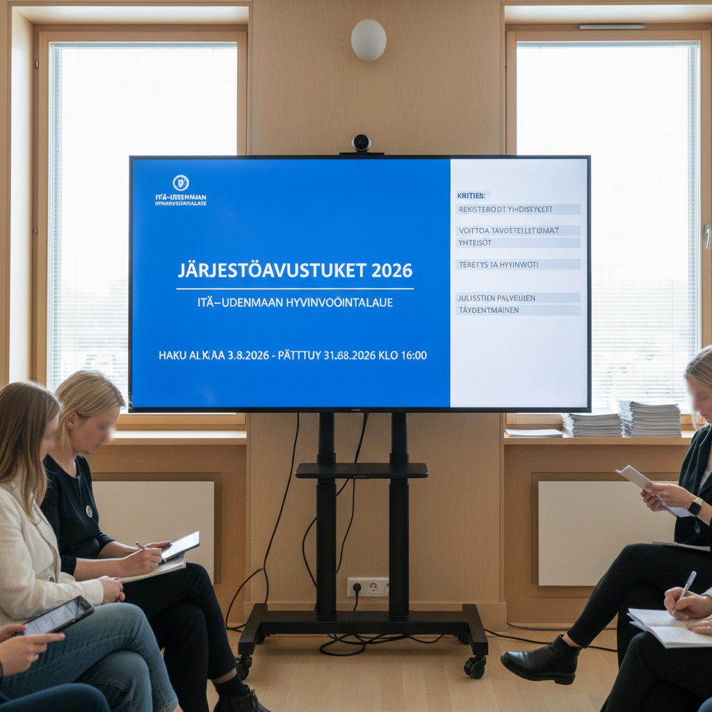 Itä-Uudenmaan hyvinvointialueen järjestöavustusten haku alkaa elokuussa 2026