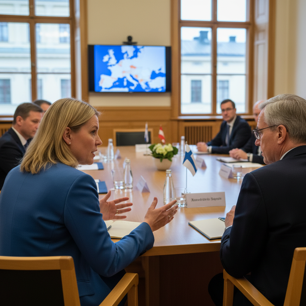 Itävallan ulkoministeri Beate Meinl-Reisinger vierailee Suomessa