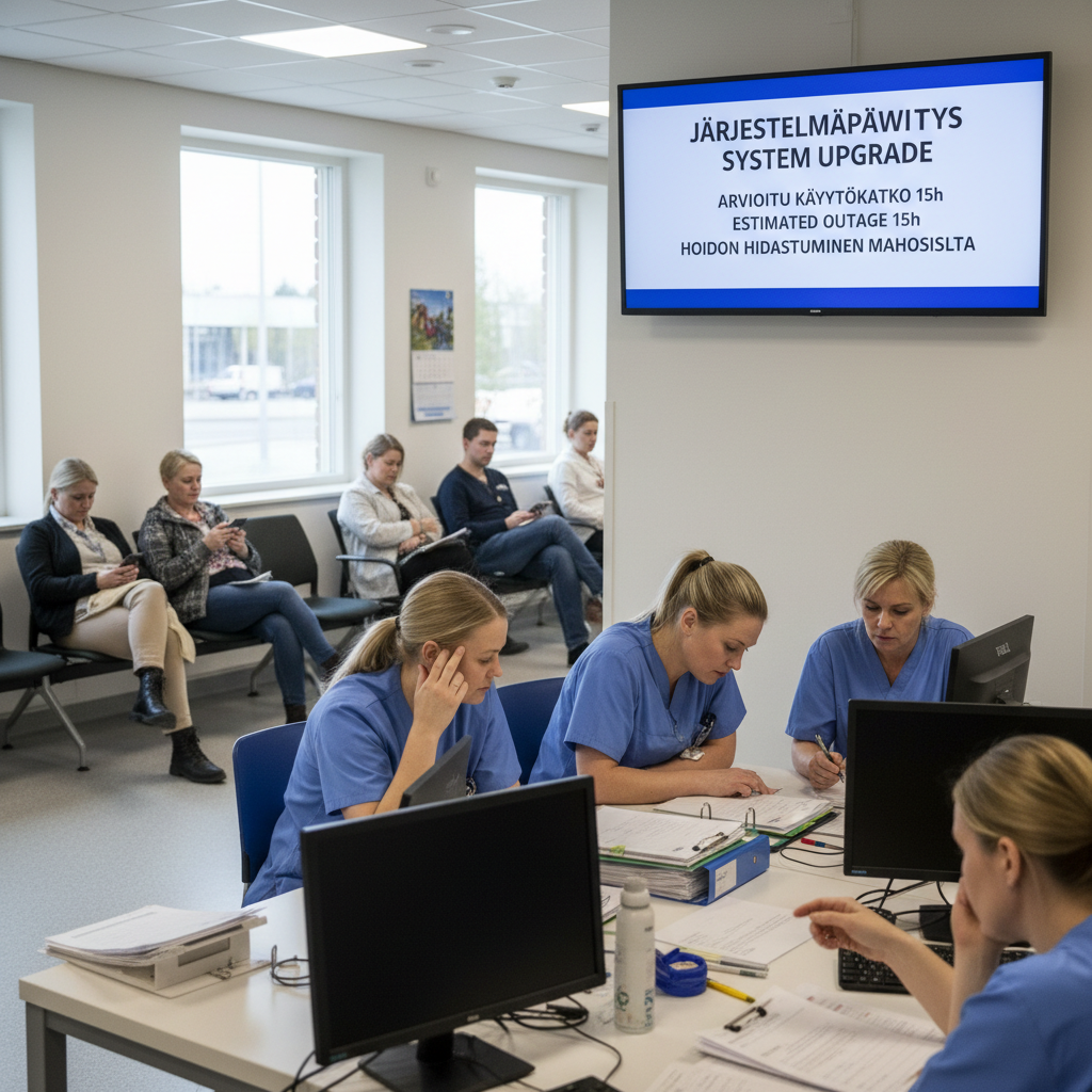 Järjestelmäpäivitys hidastaa Keski-Suomen päivystysten toimintaa lauantaina