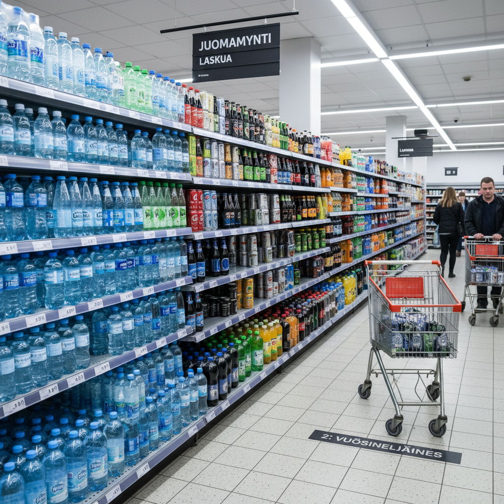 Juomamyynti laski toisella vuosineljänneksellä vesiä lukuun ottamatta