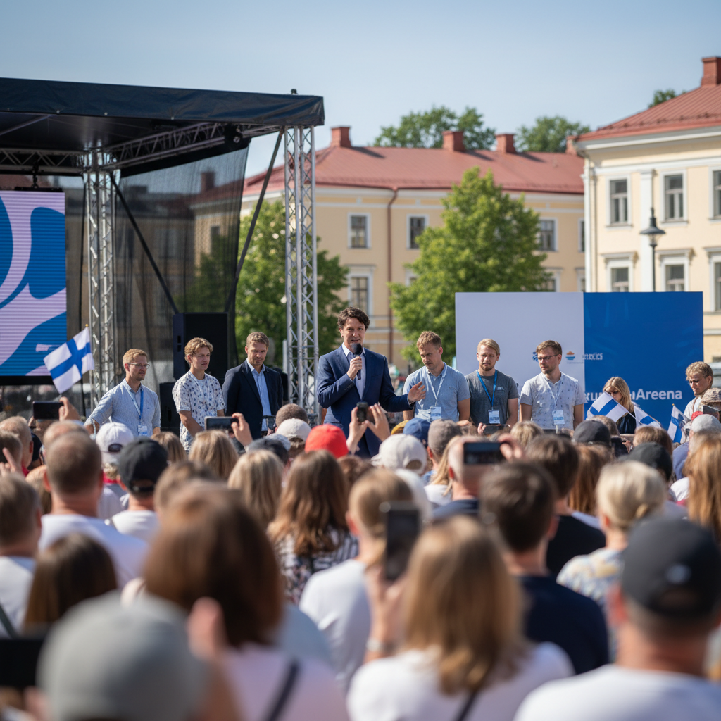 Justin Trudeau vierailee SuomiAreenalla ensi kesänä