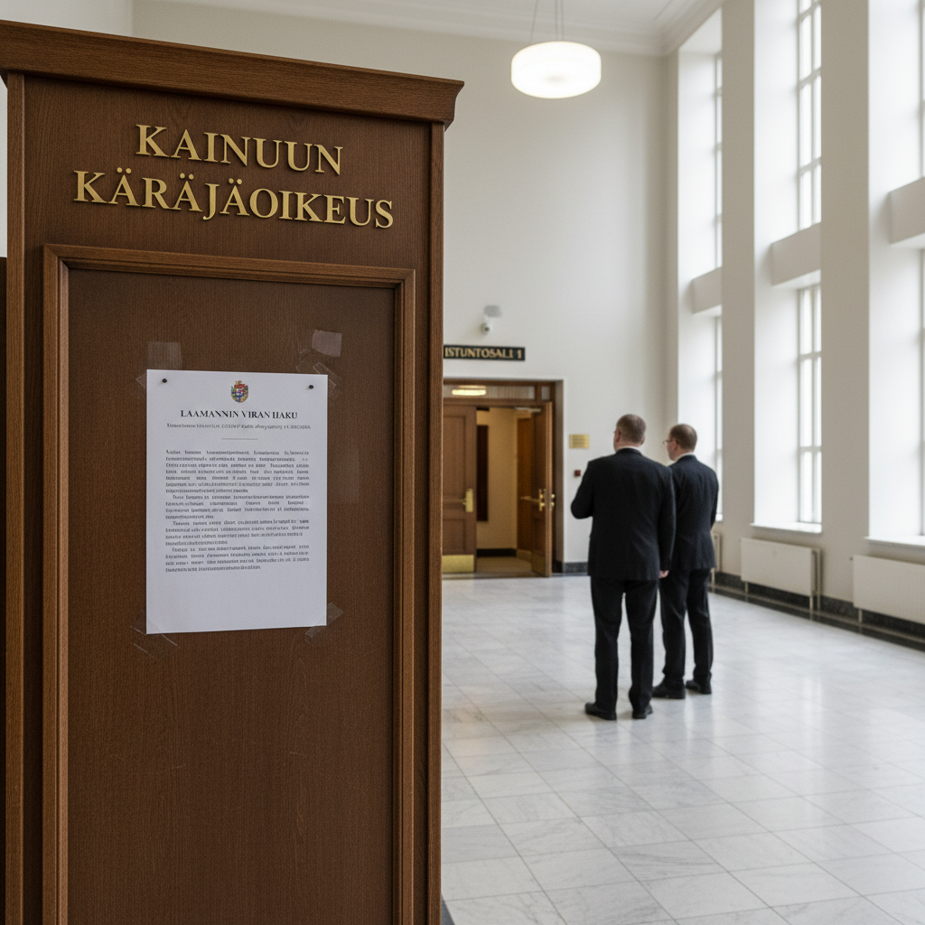 Kainuun käräjäoikeuden laamannin virka tulee hakuun