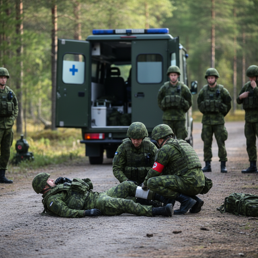 Karjalan prikaatin varusmies loukkaantui harjoituksessa Santahaminassa