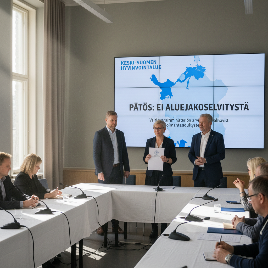 Keski-Suomen hyvinvointialue välttää aluejakoselvityksen