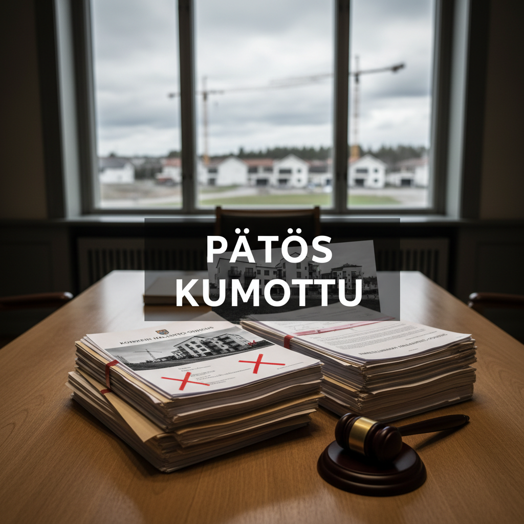 KHO kumosi hallinto-oikeuden päätöksen Pirkkalan rakennuskiistassa