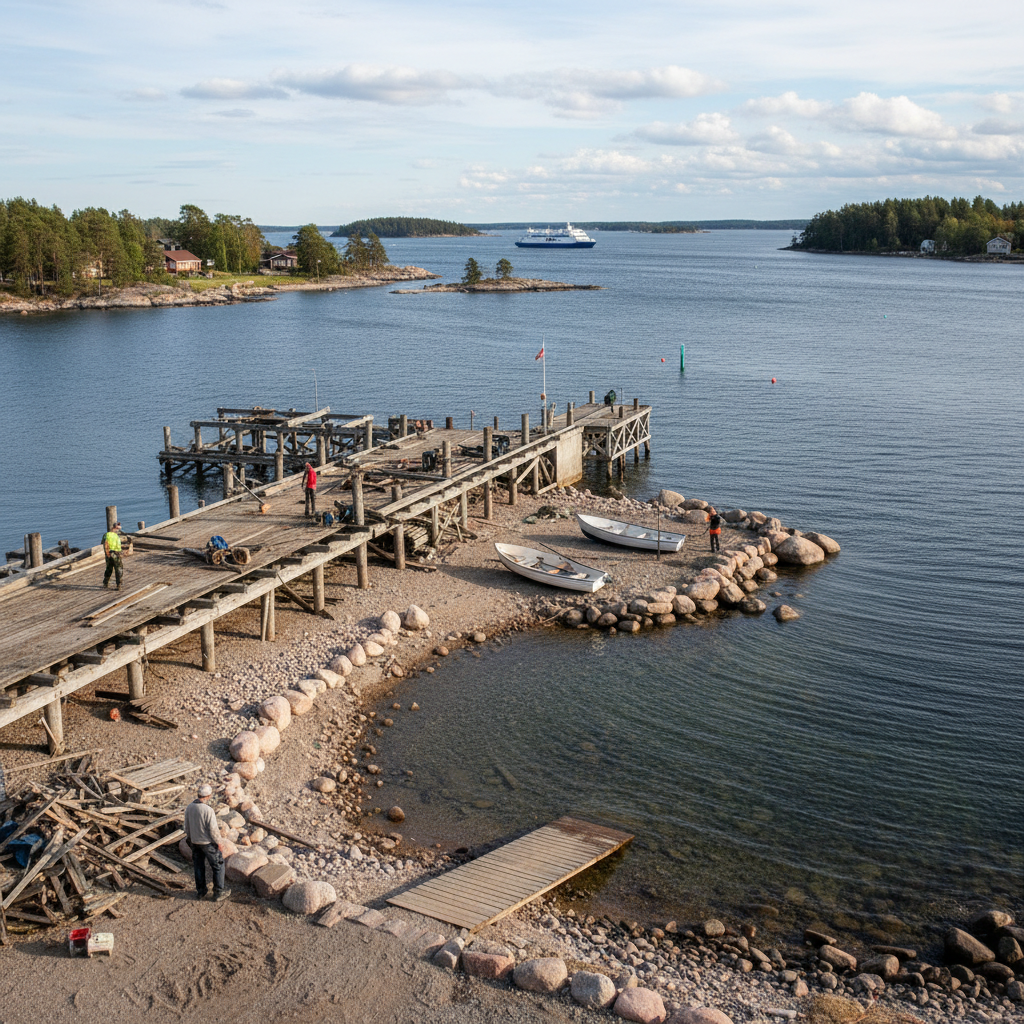 Kittuisten rantautumismahdollisuus säilyy laiturin purkamisesta huolimatta