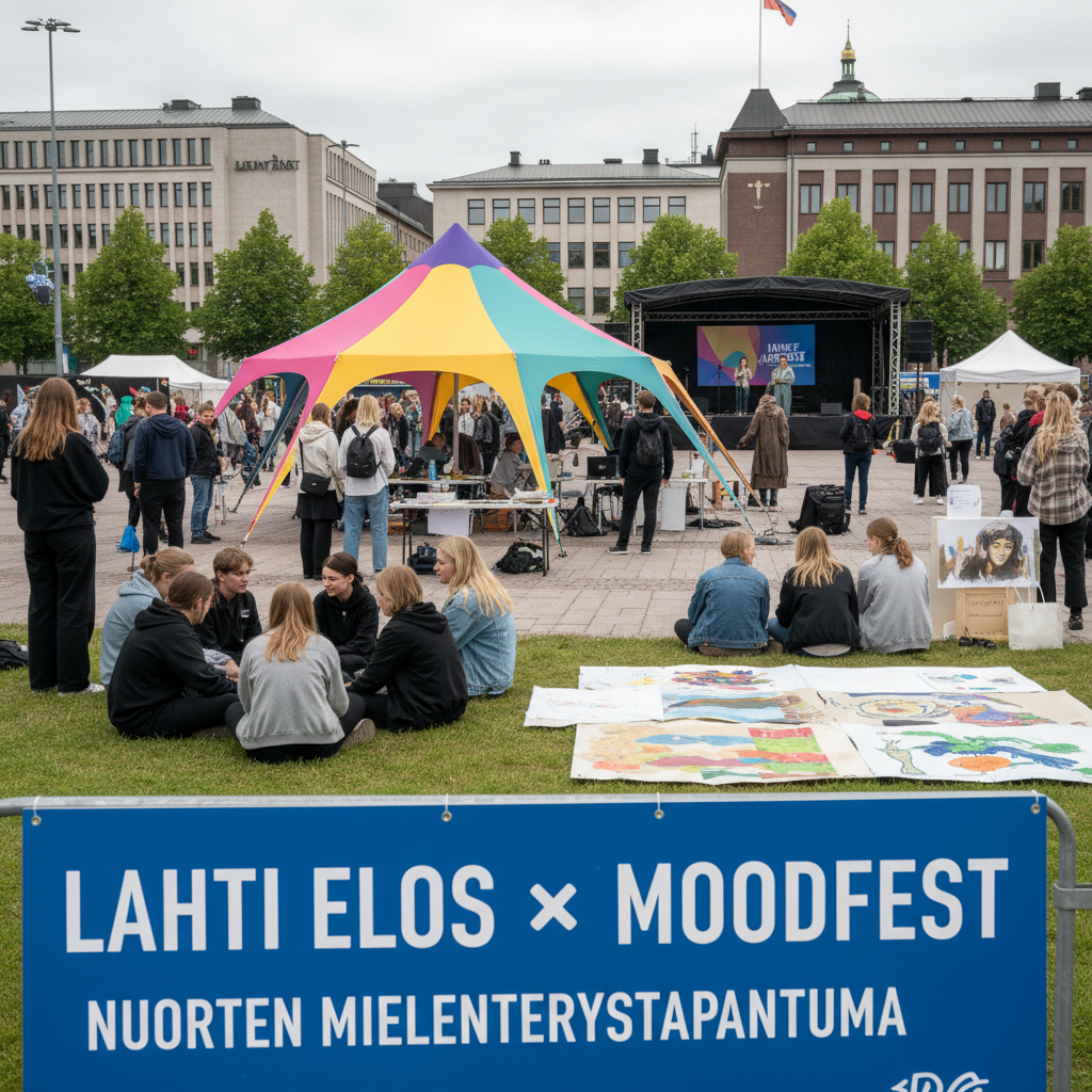 Lahden torilla järjestetään nuorten mielenterveystapahtuma elokuun lopussa