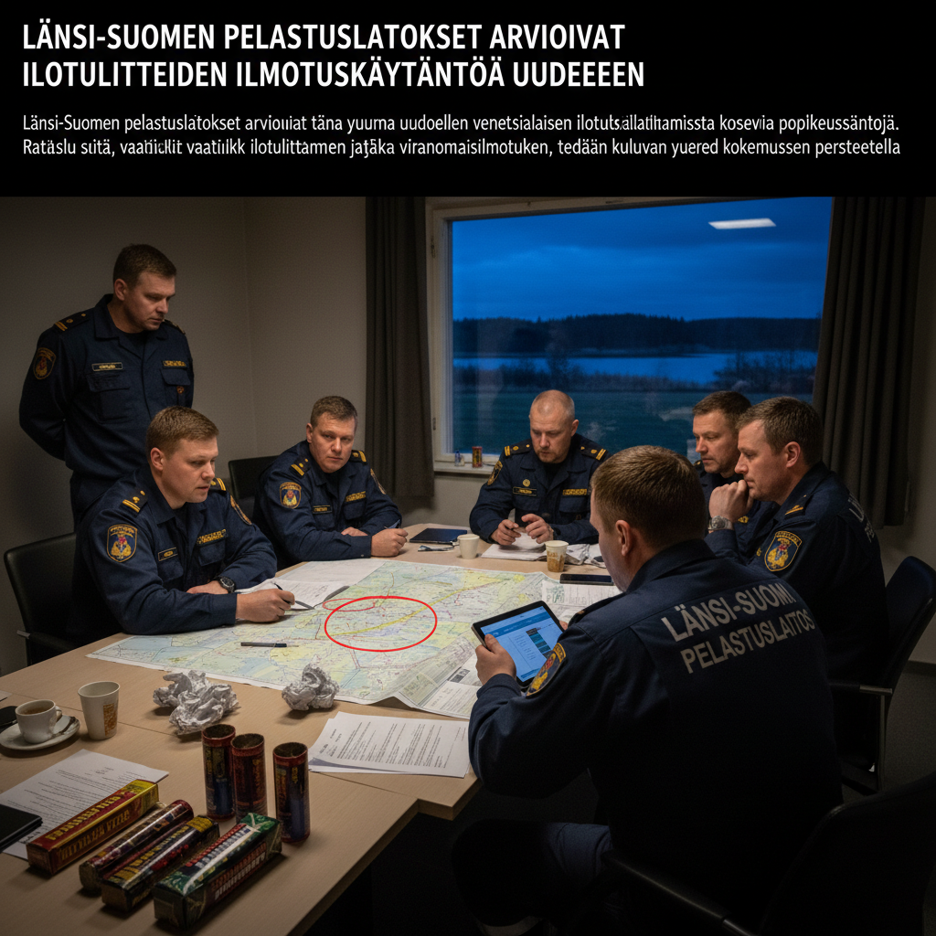 Länsi-Suomen pelastuslaitokset arvioivat ilotulitteiden ilmoituskäytäntöä uudelleen
