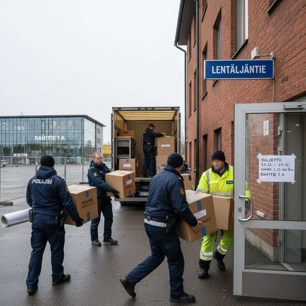 Lentoaseman poliisin lupapalvelut muuttavat uusiin tiloihin joulukuussa