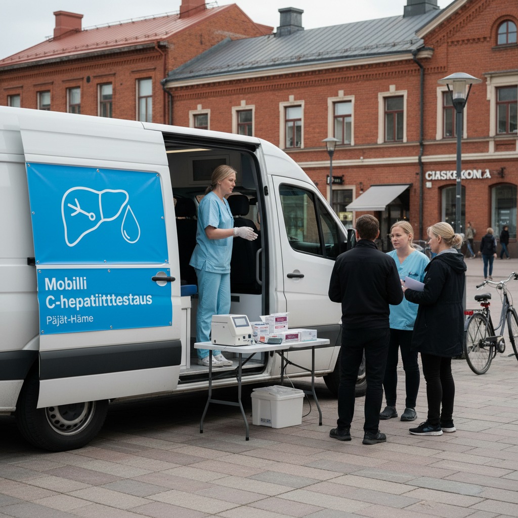 Liikkuva C-hepatiittitestaus alkaa Päijät-Hämeessä ensi viikolla