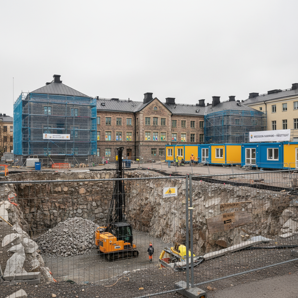 Louhintatyöt siirtävät päiväkoteja väistötiloihin Helsingin keskustassa