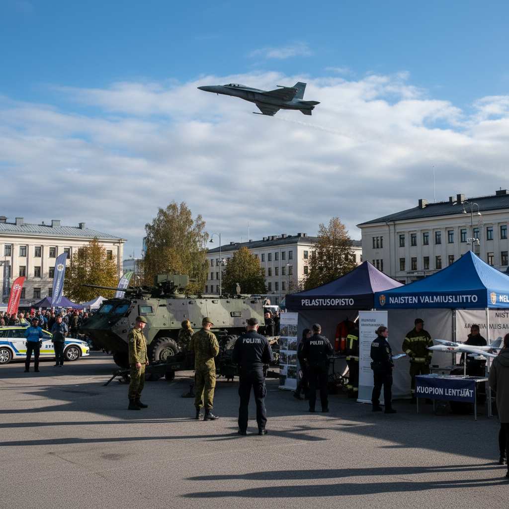Maanpuolustuspäivä tuo sotilaskalustoa ja hävittäjälennon Kuopioon