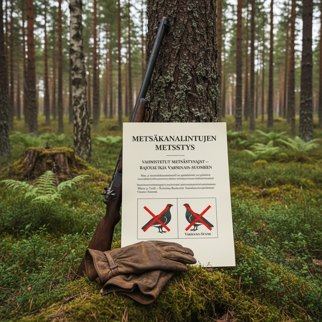 Metsäkanalintujen metsästysajat vahvistettiin – rajoituksia Varsinais-Suomeen