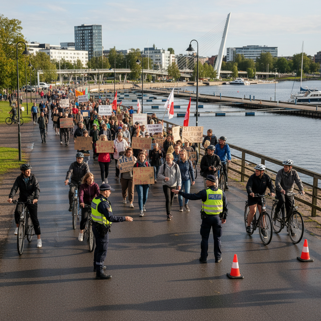 Mielenilmaus haittaa kevyttä liikennettä Jyväskylässä
