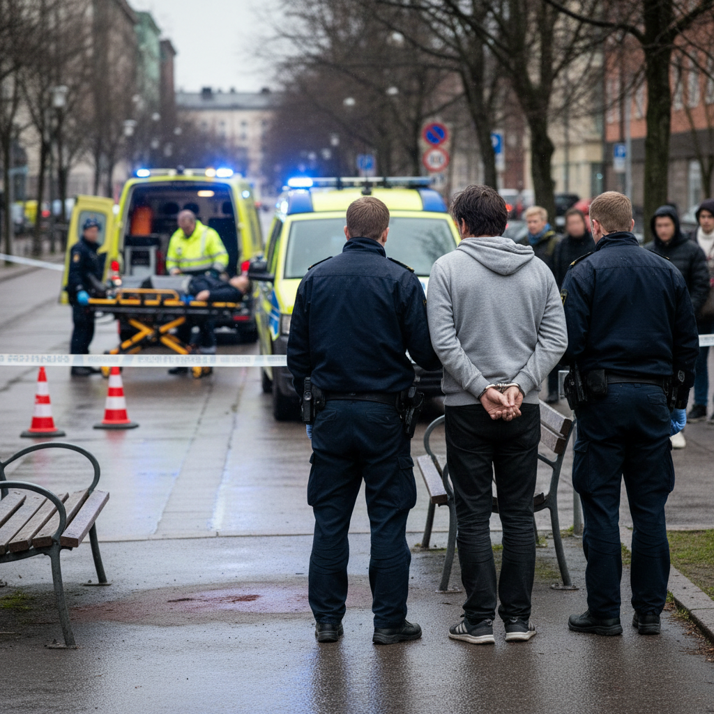 Mies otettiin kiinni Sörnäisten puukotuksesta epäiltynä