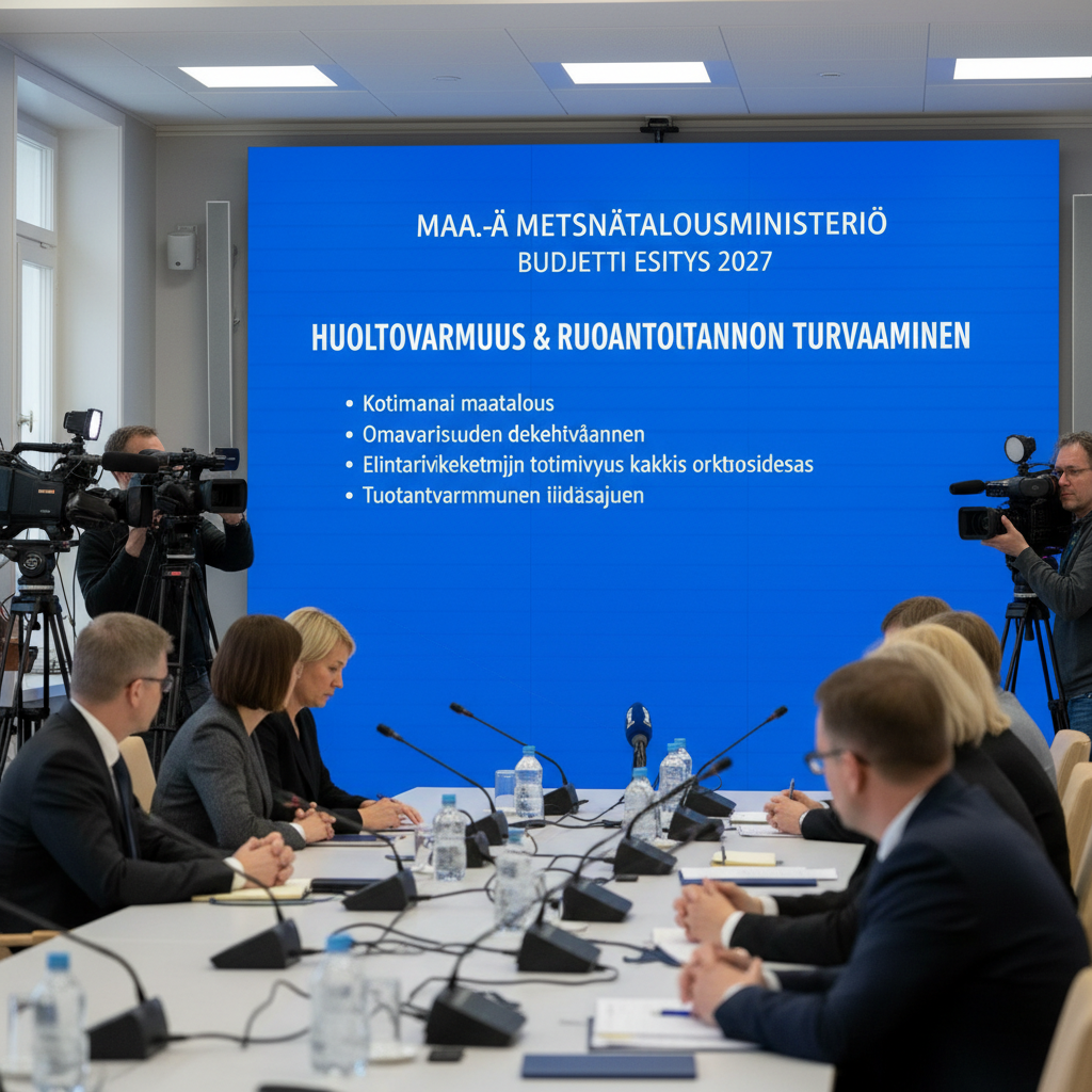 Ministeriö painottaa huoltovarmuutta vuoden 2027 budjettiesityksessä