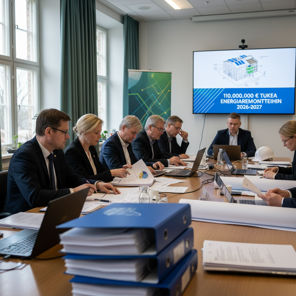 Ministeriö valmistelee 110 miljoonan euron tukea energiaremontteihin