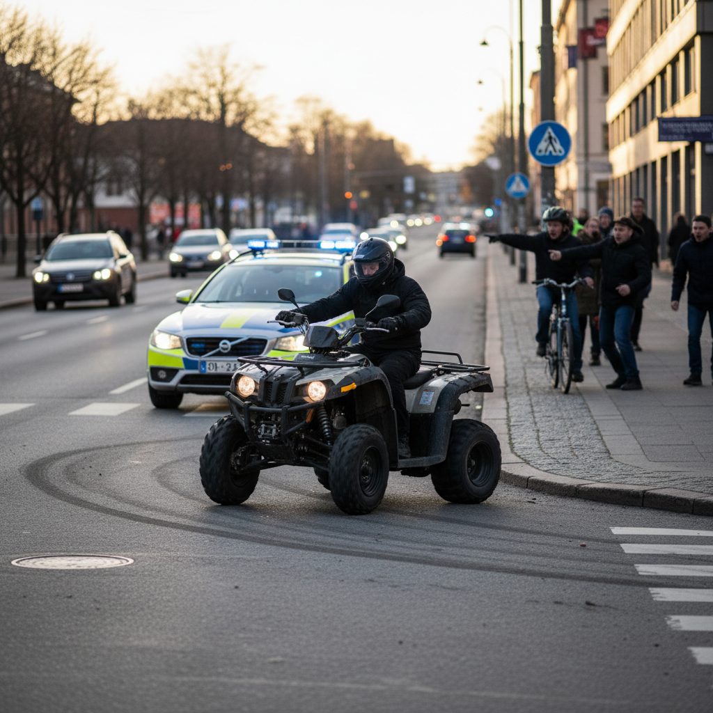 Mönkijän kuljettaja pakeni poliisia ja vaaransi liikenneturvallisuutta
