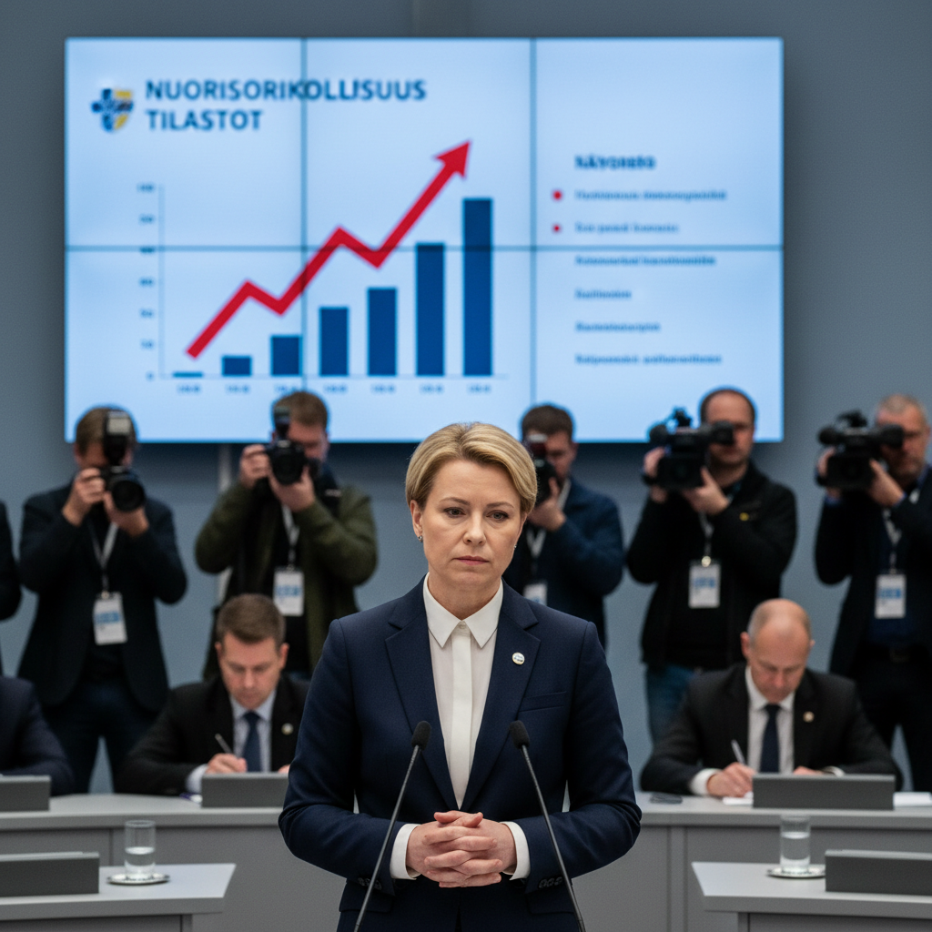 Oikeusministeri Meri on huolissaan nuorisorikollisuuden kasvusta