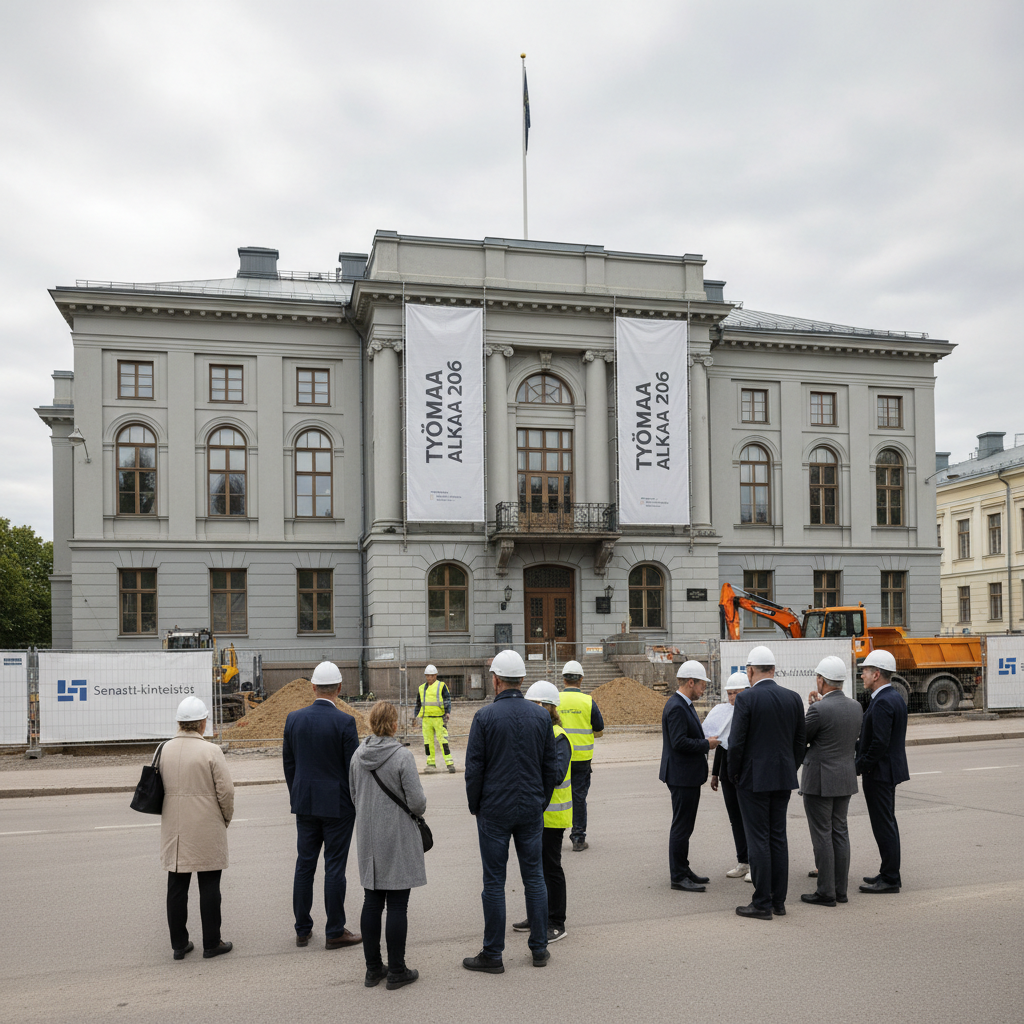 Oulun lääninhallituksen päärakennus uudistetaan valtion yhteiseksi työtilaksi