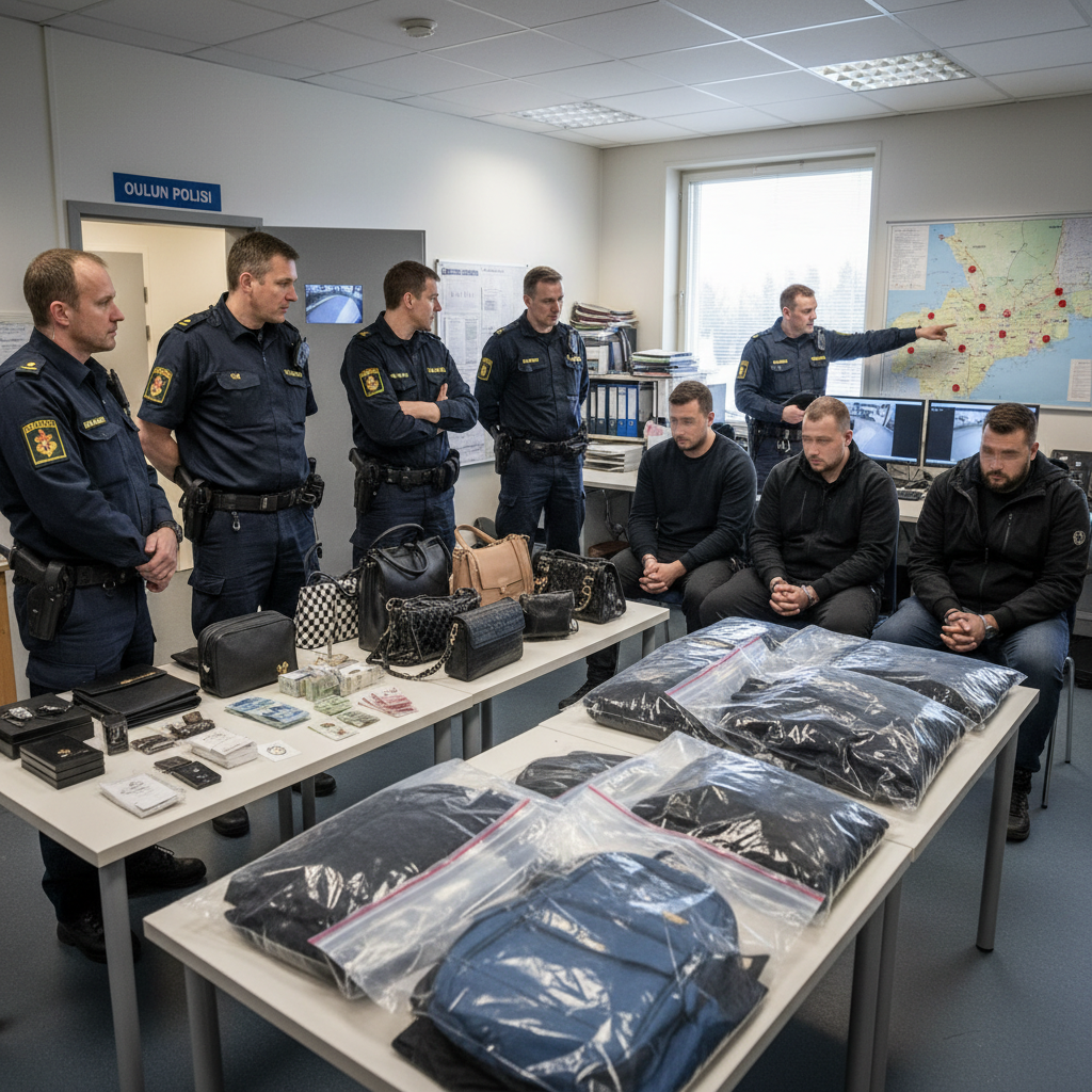 Oulun poliisi selvitti kaksi valtakunnallista omaisuusrikossarjaa
