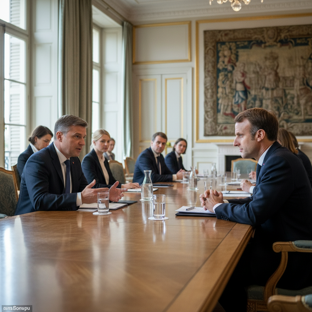 Pääministeri Orpo ja presidentti Macron keskustelivat yhteistyön tiivistämisestä
