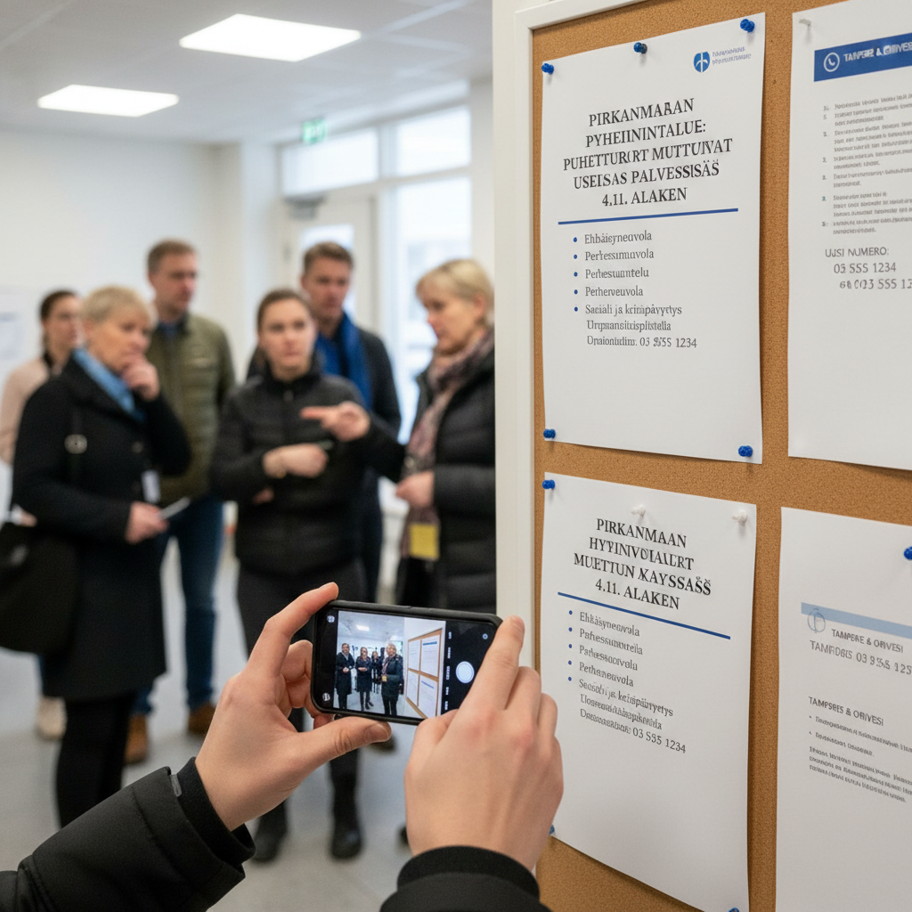 Pirkanmaan hyvinvointialueen puhelinnumerot muuttuivat useissa palveluissa