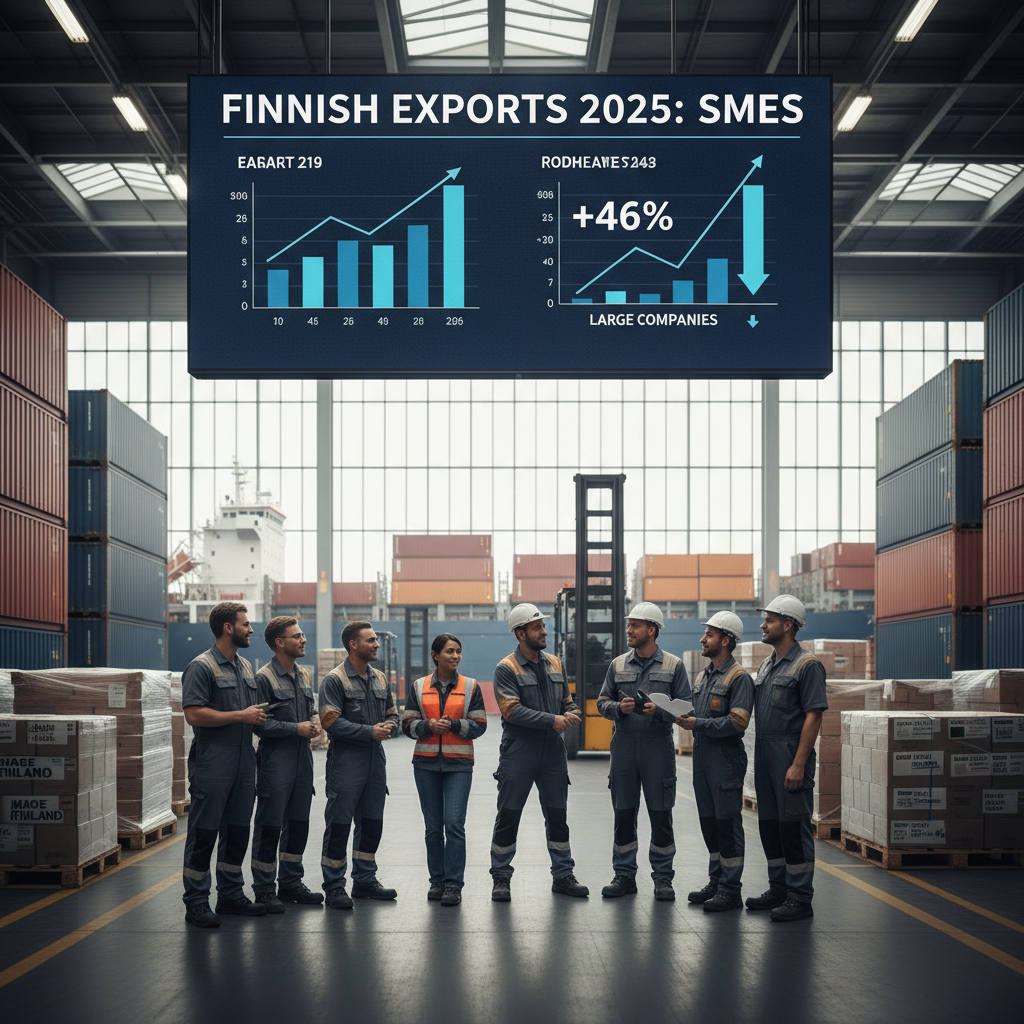 Pk-yritysten vienti kasvoi voimakkaasti vuonna 2025