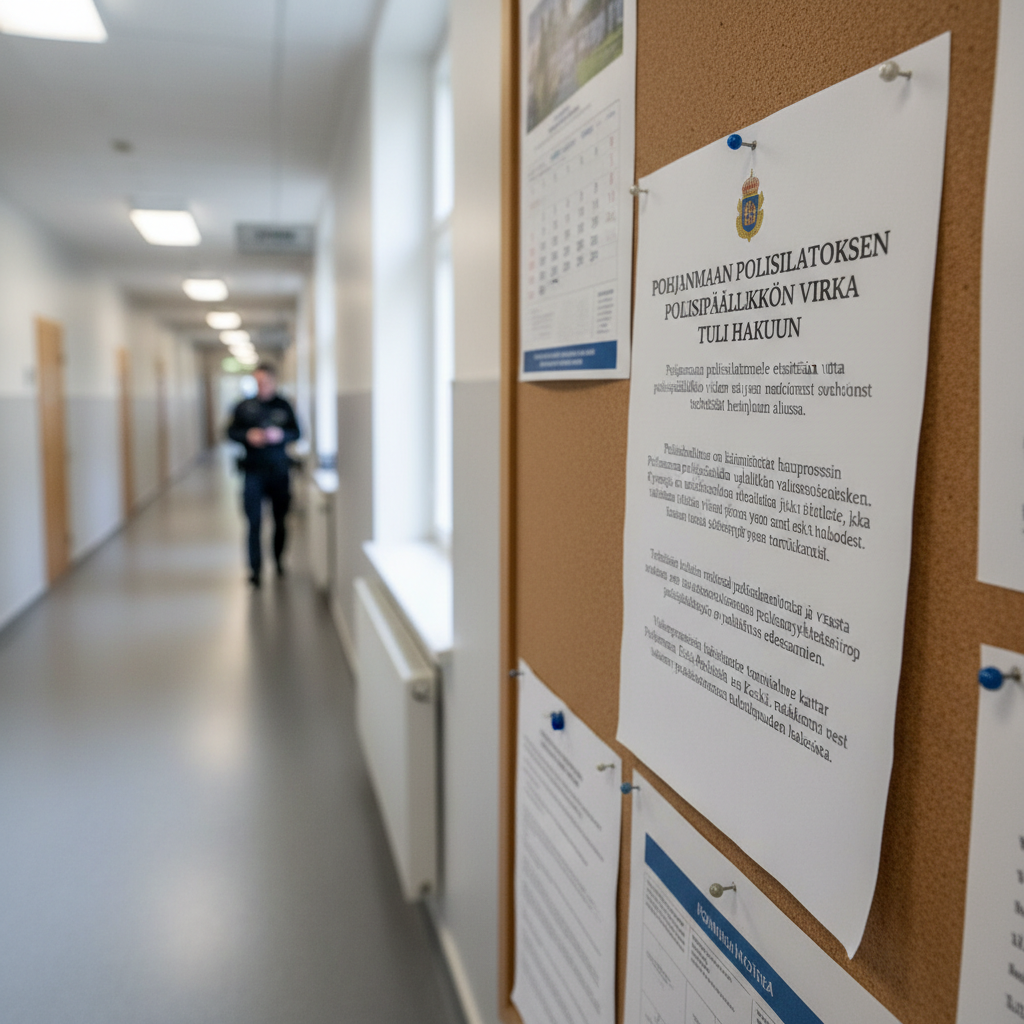Pohjanmaan poliisilaitoksen poliisipäällikön virka tuli hakuun