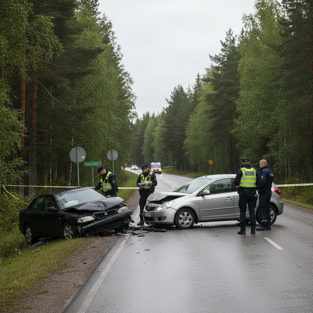 Poliisi etsii Jämsän kolarin osallisia