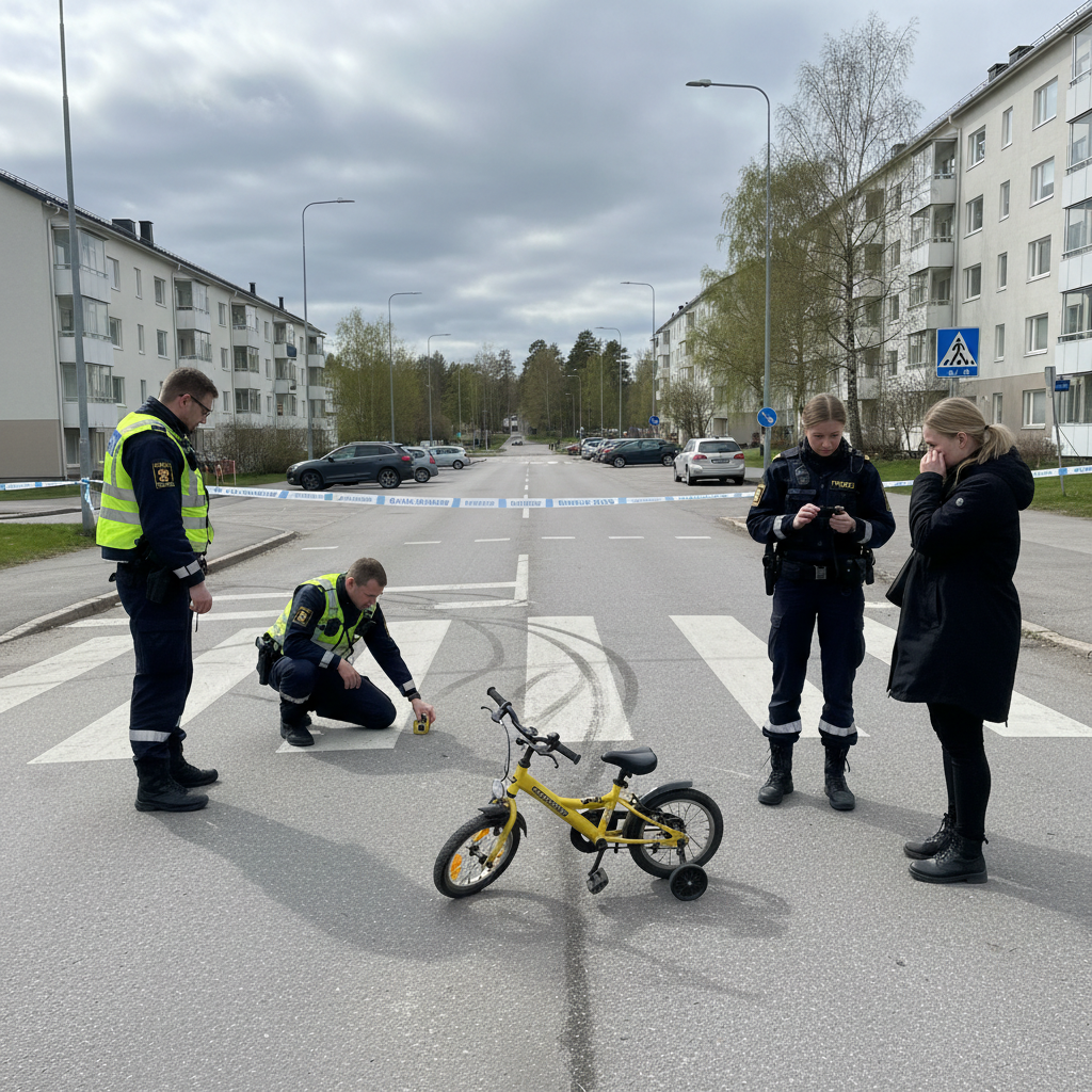 Poliisi etsii lapseen törmännyttä autoilijaa Espoossa